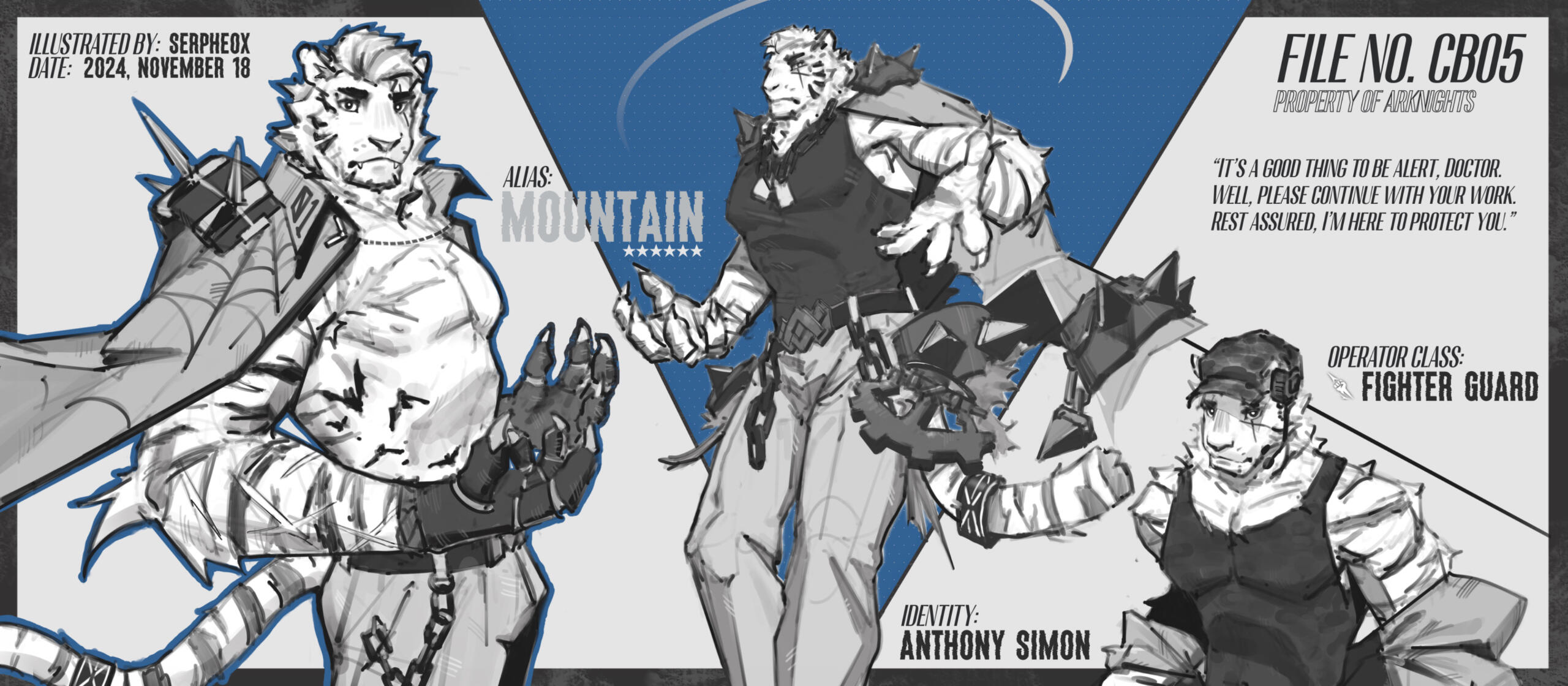 [2024, 11-18] Arknights Fan Art - Anthony Simon (Mountain)
